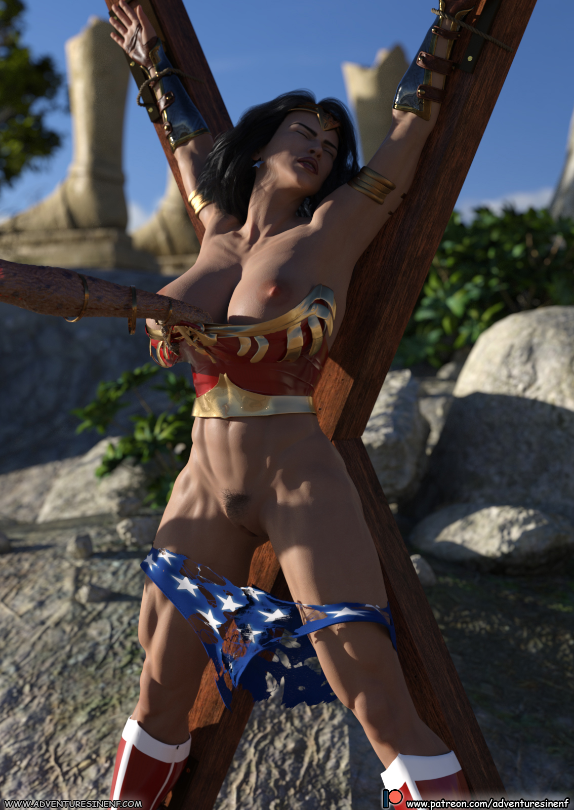 Wonder Woman bondage ENF